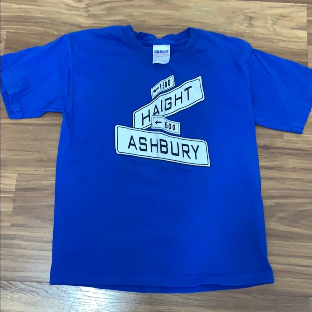 Unisex kids 100% cotton Haight Ashbury T shirt